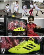  暖！萨拉赫送在炸弹袭击中失去部分右腿的男孩签名球靴 